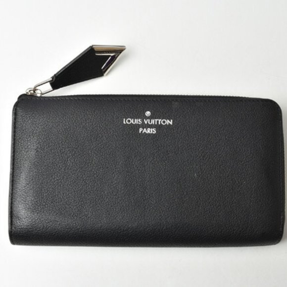 Louis Vuitton M2201-48-lv Veau Cachemire Leather Coin Purse/coin Case Black - Picture 2 of 13